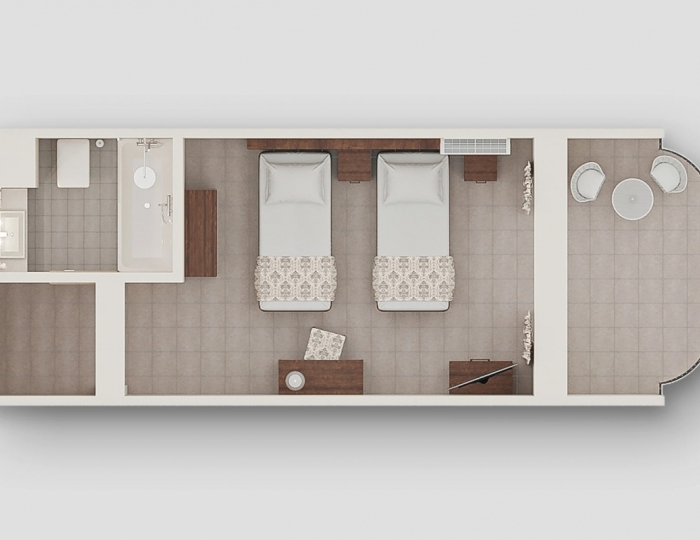 Standart 2-местный 1-комнатный STD - Alean Family Riviera